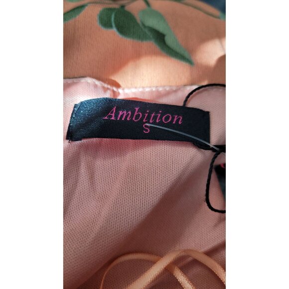 Ambition NWT Peach High Low dress size S - Picture 4 of 9